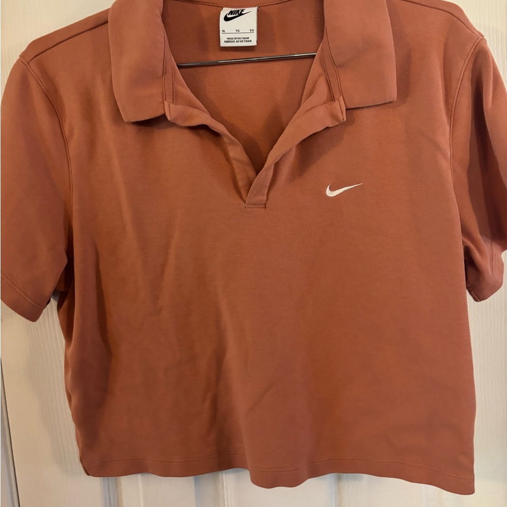 Nike Women's Sandstone cropped Polo Shirt